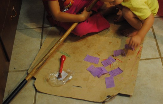 The kids are surprisingly cooperative.