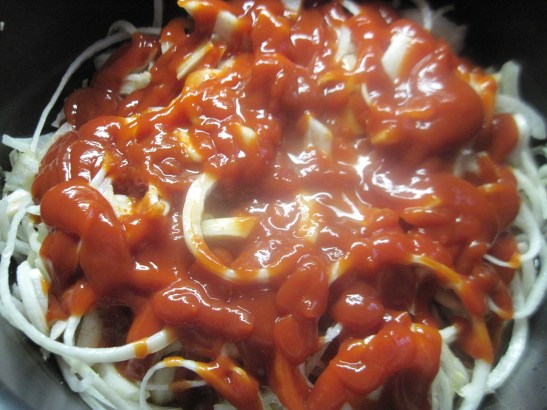 How much ketchup?  Oh, about this much.