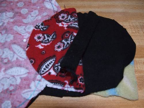 Close-up of holding strip.