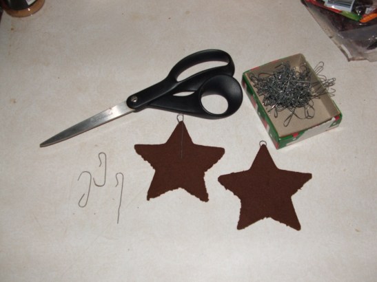 Before drying add on ornament hookds